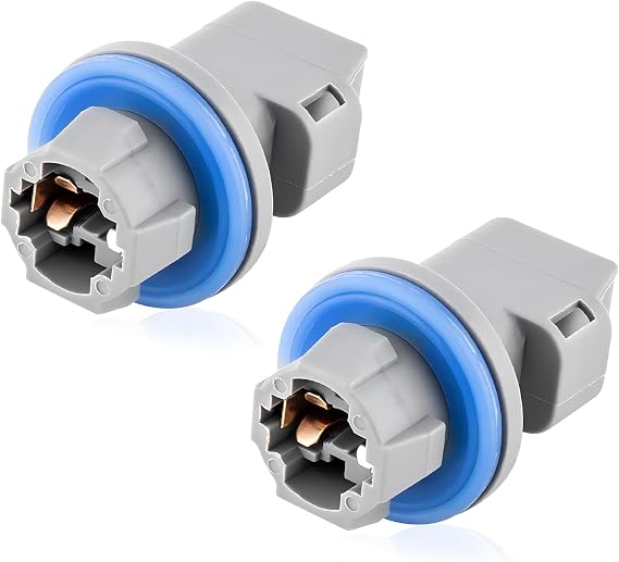 2 PCS 2-Pin License Plate Light Socket for Ford F-150 2004-2021, F-250 F-350 Super Duty 2008-2022, Fiesta, Escape, Expedition, Explorer, Fusion, Focus, Replaces F81Z13411AA AL8Z13411B