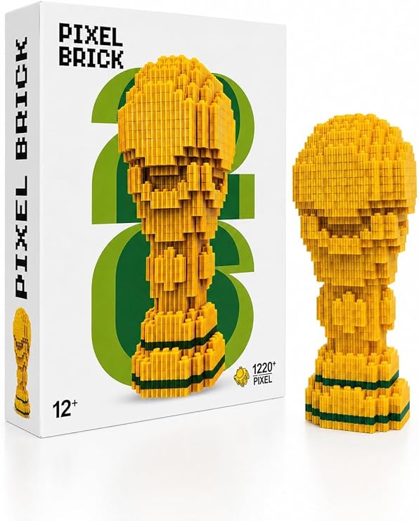 Dünya Kupası Tasarımlı Büyük Parçalı Blok Oyuncak Seti Big Pixel Brick Set
