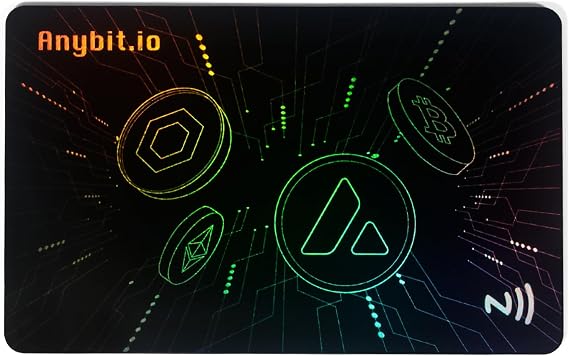 Crypto Cold Storage Wallet Card, Secure Chip Cold Wallet, Encrypted Storage, Waterproof Card for Multiple Currencies Such as Bitcoin, Ethereum, Etc, 1-PCS, Transaction