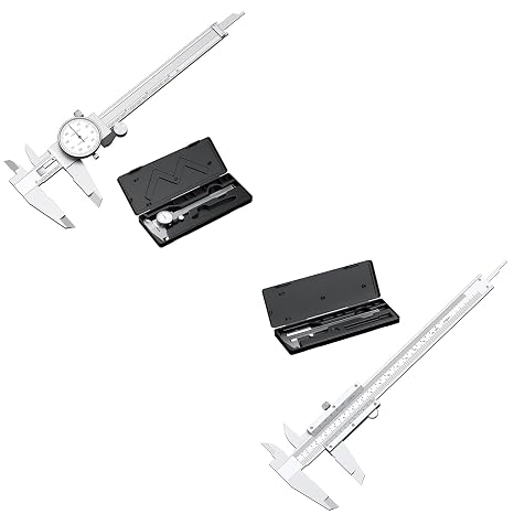 HDLNKAK Dial Caliper 0.001 + Vernier Caliper 0.001 inch/0.02mm High Precision Caliper, Measuring Caliper Tool