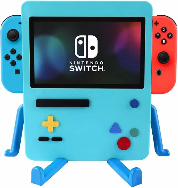 GRAPMKTG Charging Stand for Nintendo Switch Accessories Portable Dock Compatible for Nintendo Switch OLED Cute Case Decor Gift Men Women Kids Blue