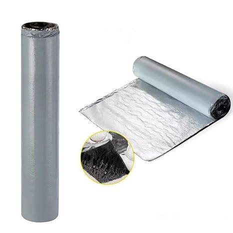 Bitumen Tape,Self-Adhesive Roof Flashing Tape,Butyl Tape Insulation Waterproof Tape Aluminum Foil Tape,Deck Seam Joist Leak Sealant for Roof Window Gutter Repair Outdoor (3.3ft x 3.3ft (W x L))