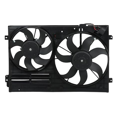 WFLNHB Dual Radiator Cooling Fan Replacement for Audi A3 Jetta CC Beetle