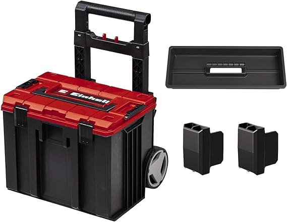 Einhell E-Case L Tool Storage Case With Wheels And Telescopic Handle