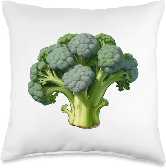Broccoli Vegetable Throw Pillow