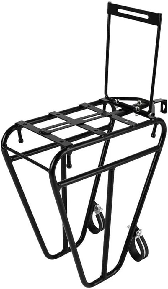 Front Bike Rack Heavy Duty Lightweight Metal Bike Rack with Accessories for Luggage Cargo Picnic Carrier Front Bicycles Cargo Bicycles ...