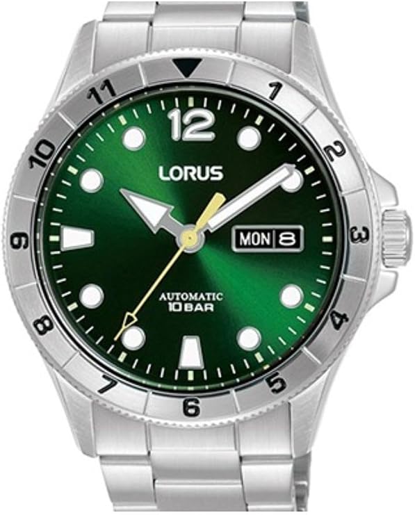 Lorus Green & Yellow Automatic Watch RL463BX9