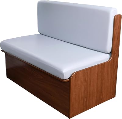 KRFOONN RV Dinette Cushion Covers Stretch Sofa Seat Slipcovers Replacement Camper Couch Cushions Slipcover for RV Camper Car Bench Seats 1 Backrest Cover & 1 Bench Cover, PU-Light Grey
