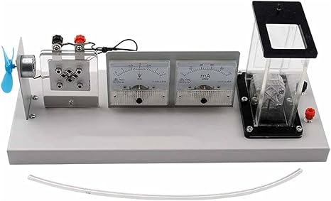 Electrolyzer Physics and Electricity Experiment Hydrogen Oxygen Generator Kit, Reversible Hydrogen Fuel Cell Teaching Equipment High-Tech Hydrogen Fuel Cell and Electrolyzer.