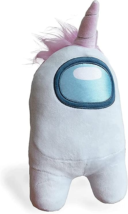 YuMe Among Us Unicorn Şapkalı Beyaz Pelüş Figür 30 cm Toys