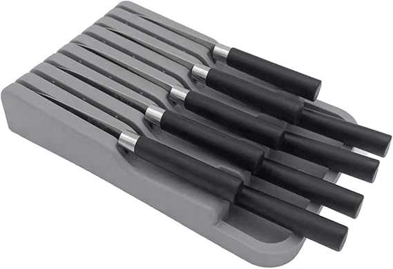 Drawer Knife Block | Kitchen Cutter Organizer Holder - Knife Set Storage, Kitchen Drawer Organizer Tray, Drawer Storage, Kitchen Cutlery Organizer, Chef