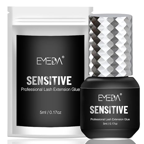 EMEDA Sensitive Eyelash Extension Glue 0.17fl.oz/5ml/1 Sec Drying Time/