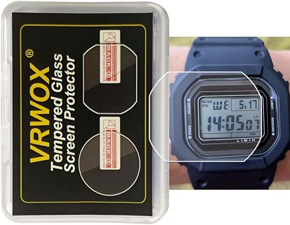 [2-Pcs] For GW-5000 Watch Screen Protector,2.5D Rounded Edges 9H Premium Real Tempered Glass Screen Protector Anti Scratch,Anti-fingerprint Bubble-free GW-5000U-1JF