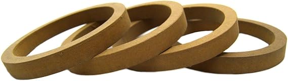 Pipeman's Installation Solution 2 Pair 5.25" MDF Speaker Ring Ring-5.25R Speaker Mounting Spacer Rings