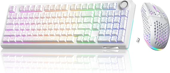 SOLAKAKA KI99 Pro and SM600,Wireless Keyboard and Mouse Combo for Gaming