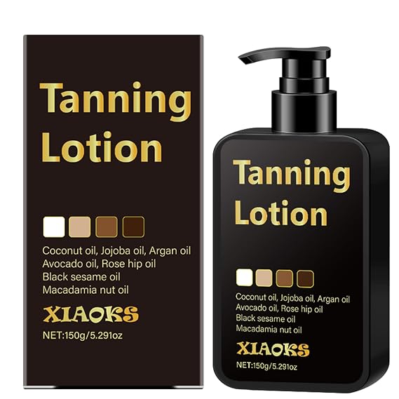 Self Tanning Lotion,Sunless Tanning Lotion with Coconut Oil, Argan Oil & Avocado Oil for Natural-Looking, Streak-Free Bronze Glow,Hydrating & Quick Drying (5.291floz)