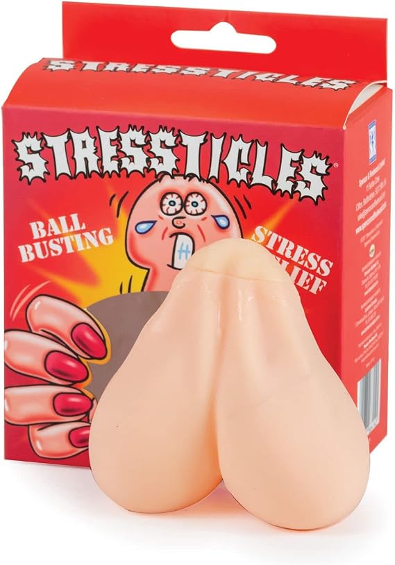 Stressticles - Testicle Shaped Stress Balls - Ball Busting Stress Relief Teabagger Ball Sack