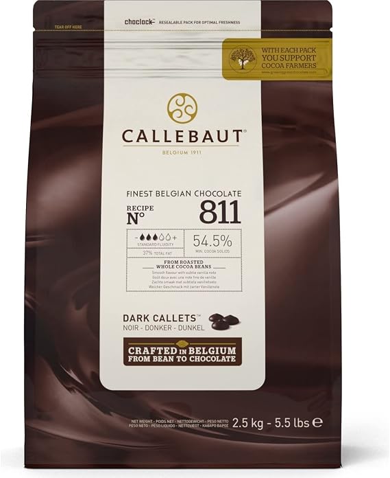 Callebaut Bitter Drop Chocolate 811 54.5% - 2.5 Kg