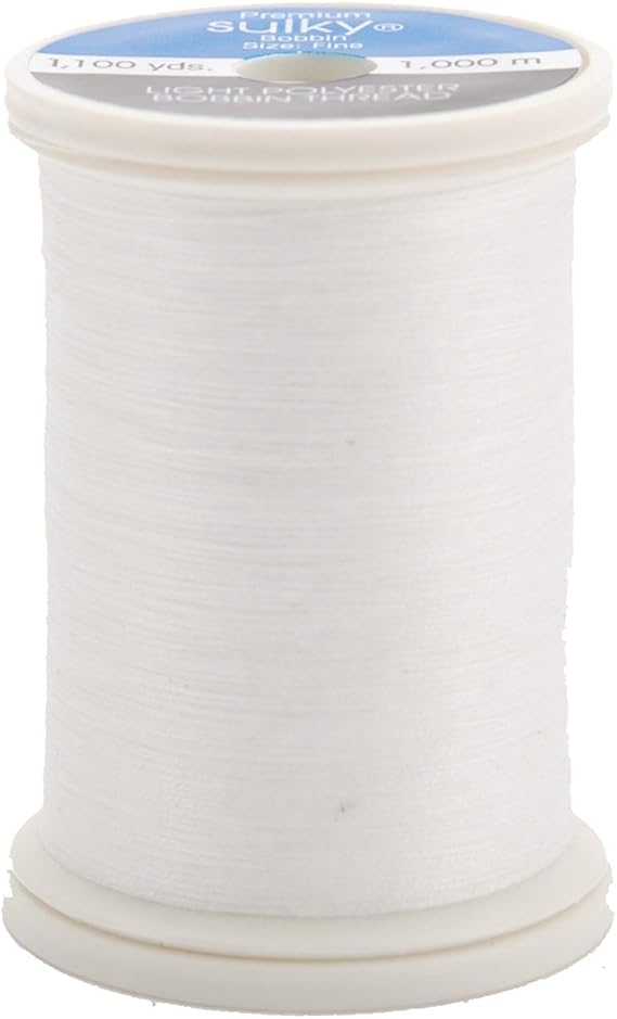 Sulky Bobbin Thread 60wt 1,100yd, White