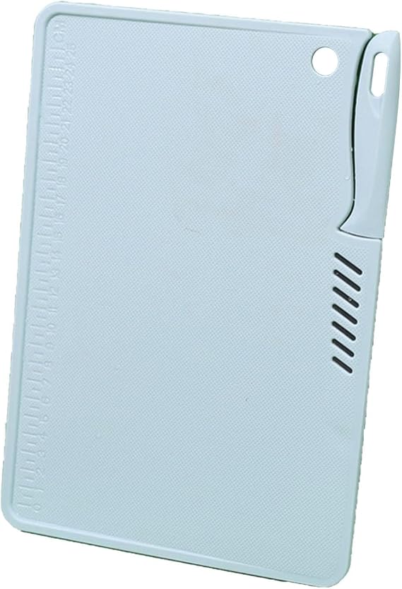 Chopping Board with Storage Knife and Juice Groove,Hanging Hole,Flexible Chopping Board Double Sided Multipurpose Nonslip 11.42 x 7.87 inch for Kitchen