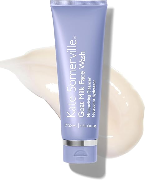 Kate Somerville Goat Milk Moisturising Cleanser – Gentle Daily Face Wash for Sensitive Skin, Relieves Dry Skin & Tightness