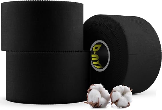 Finger Tape Athletic Sports Wrap, Black or White 0.3 inch or 1.5 inch Rock Climbing BJJ Jiu Jitsu MMA Grappling Martial Arts Volleyball Weight Training Wrestling Hand Tape (Black, 1.5 inch)