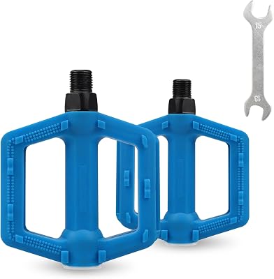 ZUKKA Bike Pedals 12-Inch Bike Pedals Non-Slip Kids Bike Peals with Reflective Strips on Sides Multiple Color for Mountain Bike Kid Bike Freestyle BMX Bike