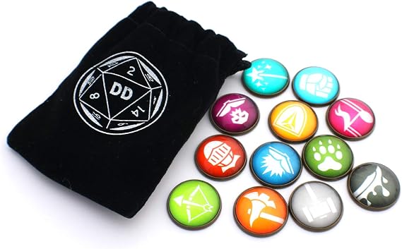 D&D and TRPG Token Set for Dungeons and Dragons (Class Counters)