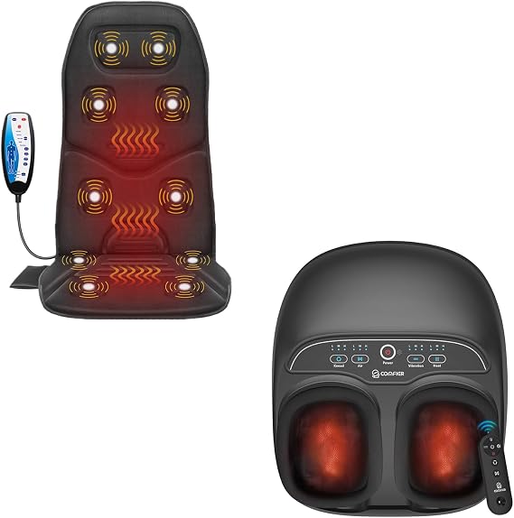 COMFIER Foot Massager Machine & Massage Seat Cushion