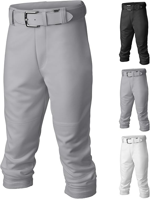 Easton Boy's PRO+ Baseball Pants | Youth Sizes | Full Length | Elastic Bottom | Multiple Colors