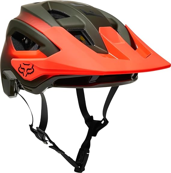 Fox Racing Speedframe Pro Mountain Bike Helmet, Fade Olive Green, Small