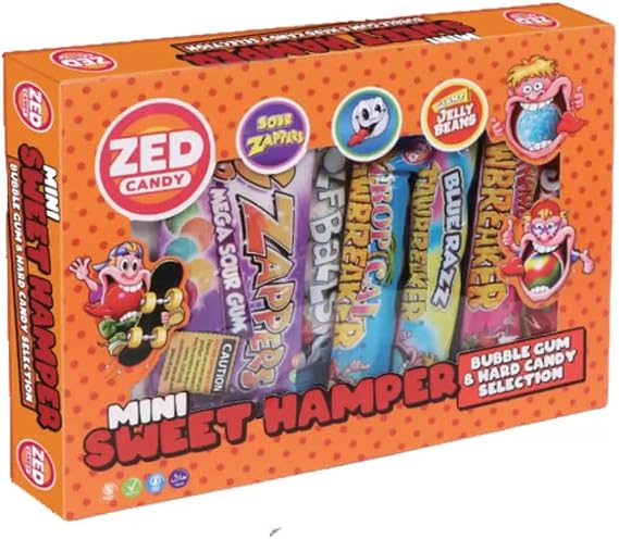 Zed Candy Mini Sweet Hamper - Bubblegum & Hard Candy selections 177g