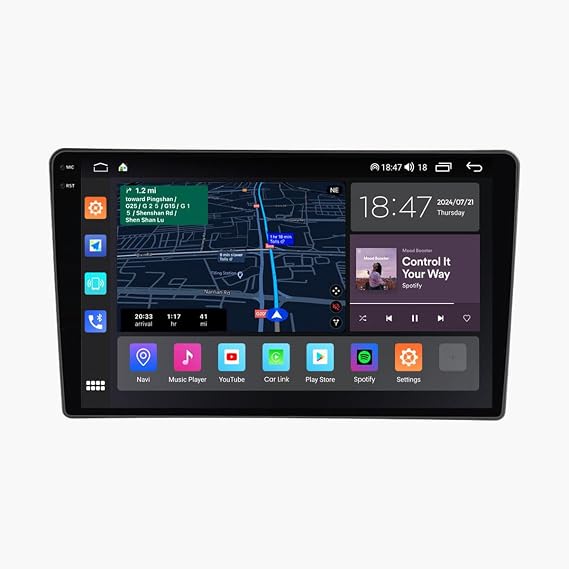 for Nissan Pathfinder 2008-2012 Radio Update Car Stereo Carplay & Android Auto 8-Core 8+256GB 9-Inches 2K QLED Screen Head Unit GPS with Qualcomm Bluetooth -Support 360Camera