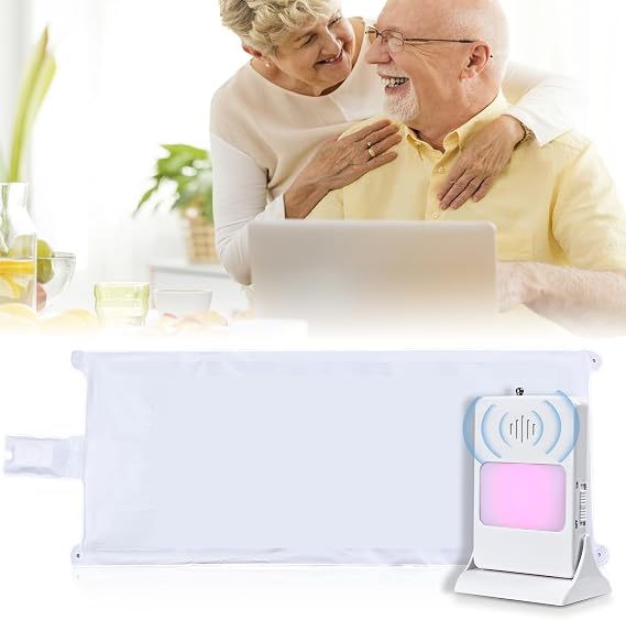 Bed Sensor Pad & Pager for Elderly Dementia Patients Caregiver Bed Alarm with 32" x 13" Motion Sensor Pad Fall Prevention for Elderly (Bed Pad)