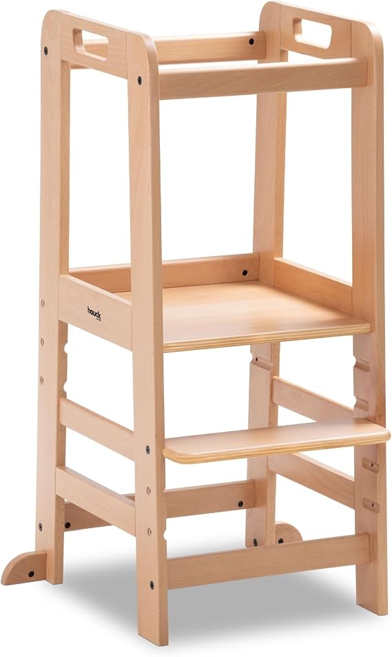 hauck Learn N Explore Montessori Toddler Tower, Ages 1 and Up, Natural