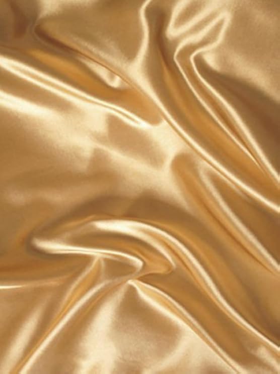 Mk Collection 4pc Soft Silky Satin Solid Color Deep Pocket Sheet Set (Gold, California King)