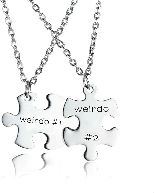 YEEQIN Best Friend Necklaces for 2 Friendship Puzzle Piece Necklaces Set Best Friends Forever Pendant Necklace Set