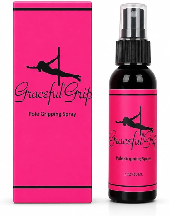 Pole Grip Spray Rosin-Based Hand Grip for Pole Dancing, Dry Hands Pole Grip Solution for Pole Fitness, Aerial Silks | No Chalk Residue | Made in USA