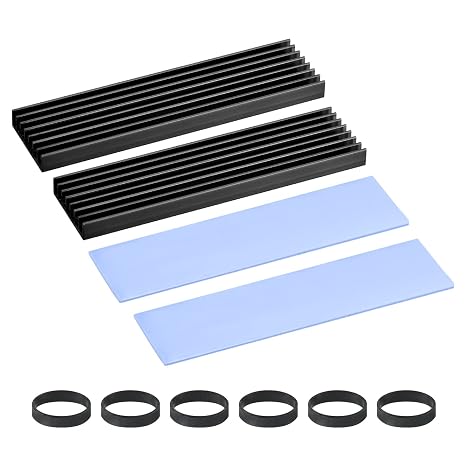 MECCANIXITY 2Pcs M.2 22110 Nvme SSD Heatsink Cooler Aluminum Alloy