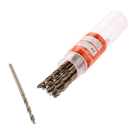 10PCS 2mm Mini HSS Drill Bit,Straight Shank Twist Drill