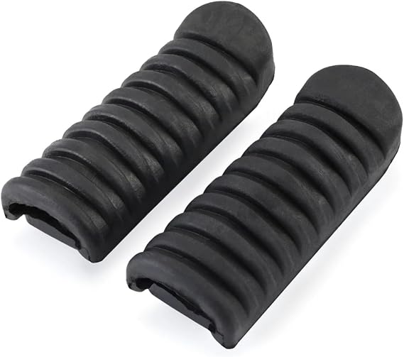 Motorcycle Footrests For K&awasaki For N&INJA 250 400 650 1000 Z1000SX Z750 ER6F ZX6R ZX12R Front Footrest Foot Pegs Motorcycle Rubber Pedal Pads Foot Rests(2PCS Rubber Cover)