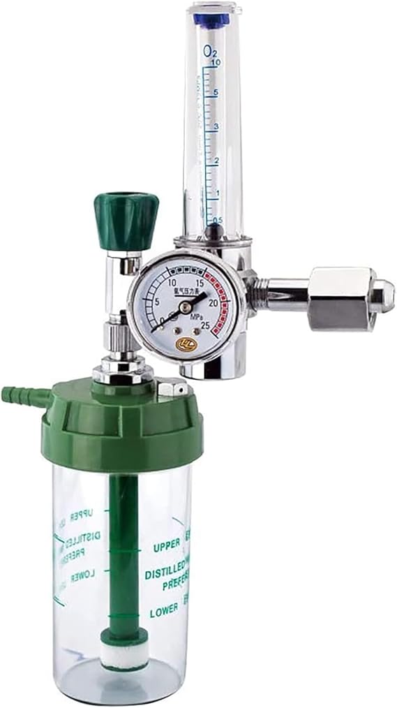 WX-YQ01 Oxygen Pressure Reducer Meter Regulator CGA540 Buoy with G5/8-14 Outlet Female Thread and Tube