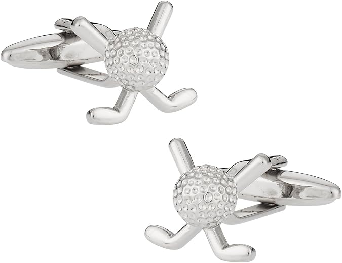 Cuff-Daddy Silver Golf Cuff Links with Presentation Box