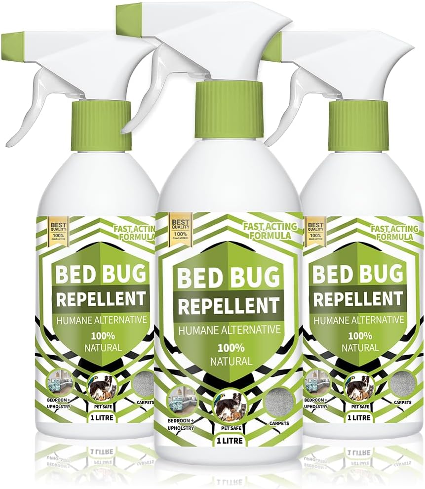 100% Natural Bed Bug Spray – Powerful Plant-Based Formula – Safe for Home, Kids, and Pets – Eco-Friendly, Non-Toxic, Fast-Acting Bed Bug Treatment 500ml