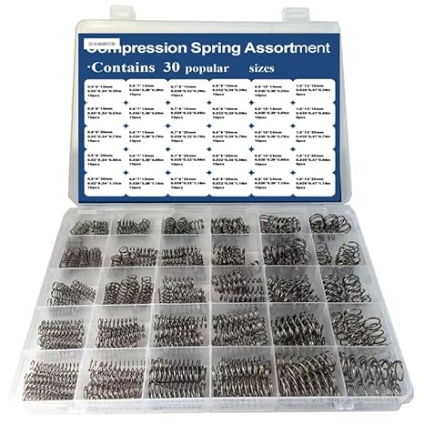 Compression Springs Assortment Kit 30Different Sizes Mini Spring Stainless Steel Mechanical Small Springs for DIY Repair Project (315)