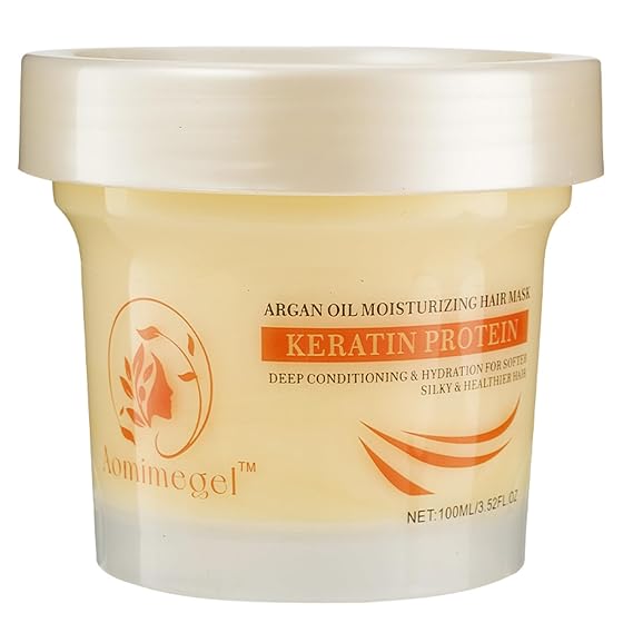 Collagen Repair Hair Mask for Dry Damaged Hair, 3.38 oz | Deep Conditioning Hair Treatment with Keratin and Argan Oil, Helps Moisturize, Detangle and Smooth Frizz for All Hair Types