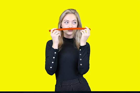 Orange Vocal Tubes for Speech Therapy and Singing Therapy Straws for Vocal Health - Set of 2 Silicone Tubes for water resistant Voice Therapy and Tube Phonation Singing exercises and singing training