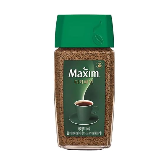 Maxim Decaffeinated Coffee Beans, 100g (3.52oz), 1 Bottle