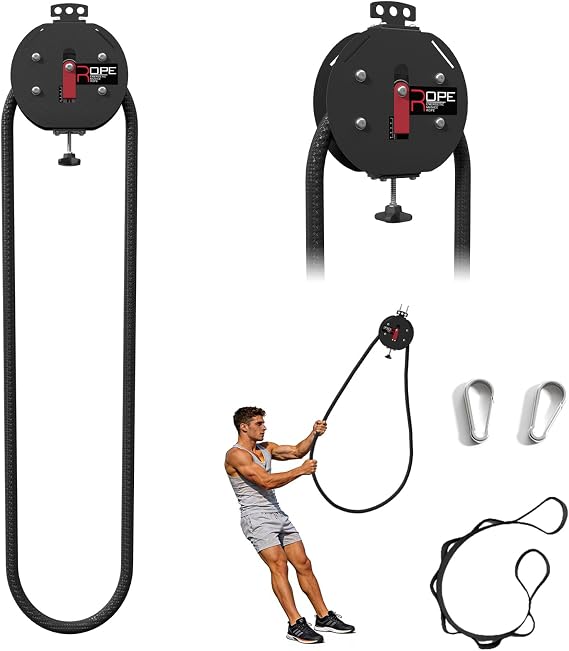 Endless Rope Trainer for Home Gym, Portable Pull Down Machine