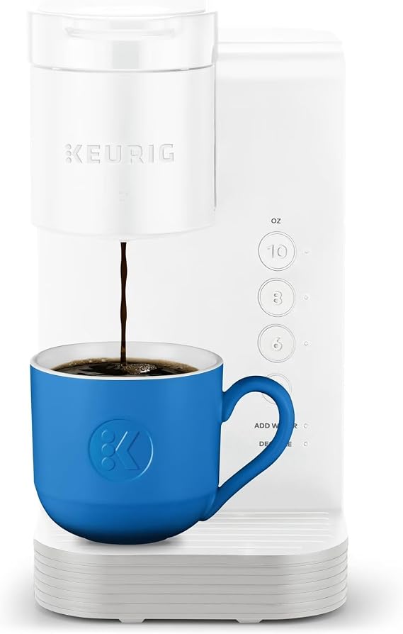 Keurig K-Express Essentials Single-Serve K-Cup Pod Coffee Maker | 41 OZ removable reservoir, FAST & FRESH-BREWED: Coffee made in minutes, Dimensions out of the box: 11.3in x 6.5in x 12.2in